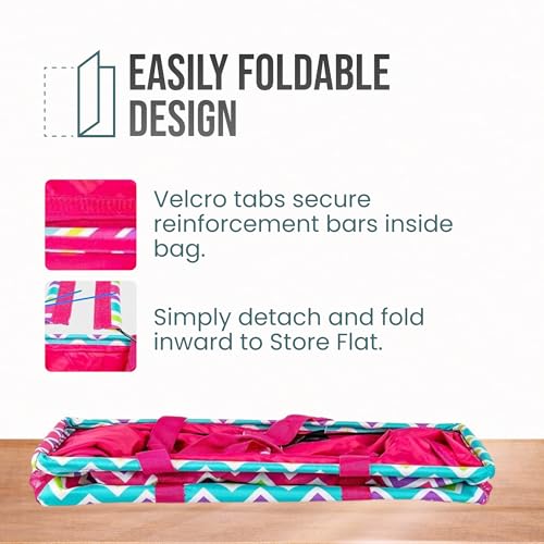 Image of Extra Large Utility Tote Bag - Oversized Collapsible Pool Beach Canvas Basket