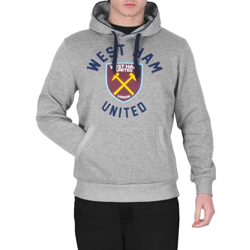 West Ham United FC Official Soccer Gift Mens Fleece Graphic Hoody2