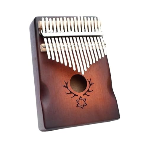 Kalimba Thumb Piano Portable 17 Key Kalimba Mahogany Wood Thumb Piano Beginner Calimba Piano Kalimba Music Instrument Nice Gifts(2)