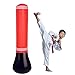 Fitness Saco de Boxeo, 150cm Tall Saco de Boxeo Inflable Bolsa Independiente Fitness Juego para ni?os Adultos Anti-Stress Boxeo Target Bolsa con Base amortiguamiento + Bomba de pie