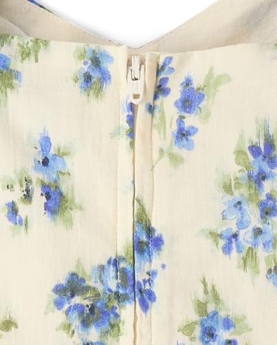 The Children's Place,Girls,Sleeveless Dressy Bubble Hem DressBlue Floral,X-Large - image 4