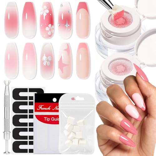 Image of modelones Pat Paint Gel Nail Polish, 2 Colors Soak Off UV Patting Gel