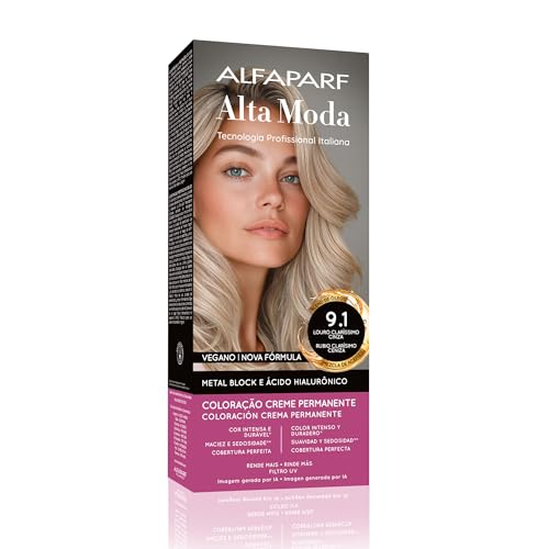 Alta Moda Tinta 9.1 Loiro Claris.Cinza