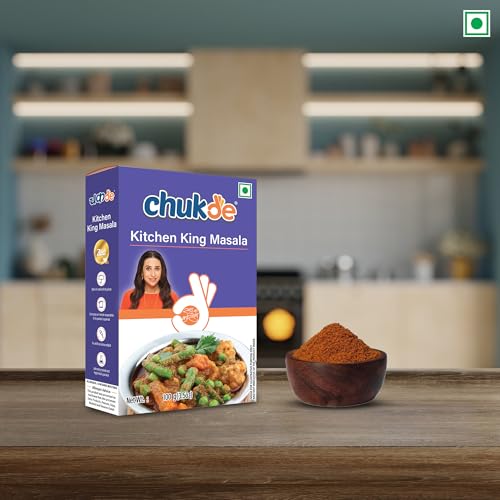 Image of Chukde - Kitchen King Masala - Powder Blend Spice - Authentic Indian Spice Blend - Aromatic and Savory Spice Mix for All Your Recipes - Blend of Spices for Mouthwatering Meals - 100 Gm (Pack Of 2)