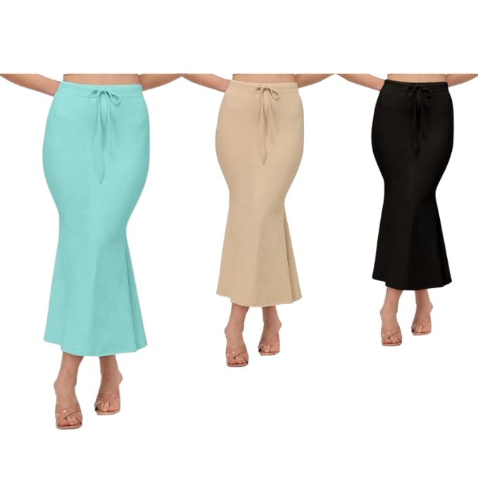 Image of Saree Shapewear Petticoat for Women | Fish Cut Mermaid Slim Fit Saree Shaper | Tummy Control Stretchable Underskirt| Body Shaper Petticoat for Saree, Lehenga, Gown & Bridal Wear