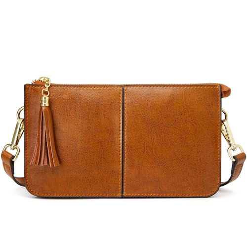 Kattee Leather Crossbody Bags for Women Trendy, Small Shoulder Purses and Handbags with Adjustable...