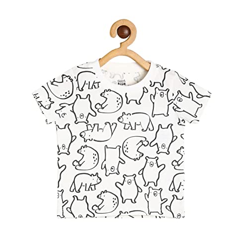 Image of miniklub Girls Round Neck Frill Sleeve Knitted Cotton Top (Beige Color)