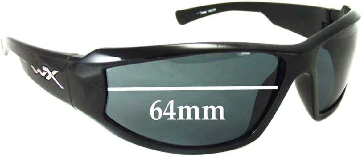 Sunglass Fix Replacement Sunglass Lenses Compatible for Wiley X Wiley X Jake 64mm