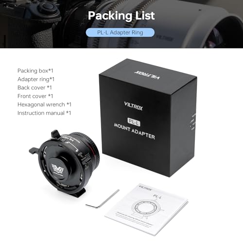 VILTROX PL-L Lens Adapter, Lens Converter Ring Camera Lens Mount Adapter Ring Compatible with PL Lens to L Mount Camera Panasonic S1 S1R S1H S5/Leica SL SL2 CL TL/Sigma FP DSLR Cameras by VILTROX - Image 7