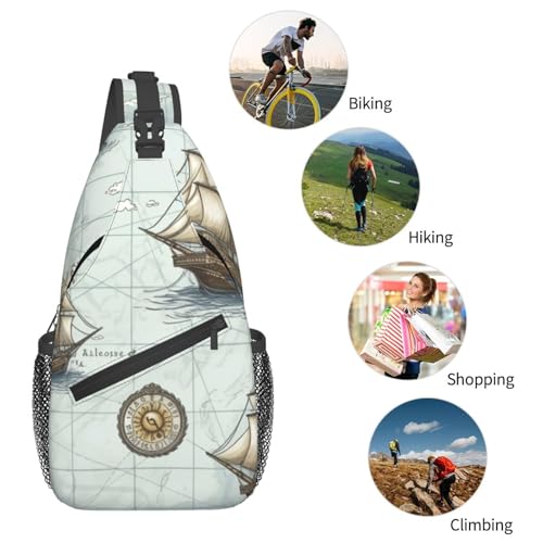Bolso Sling para Hombre y Mujer en Negro miniatura 5