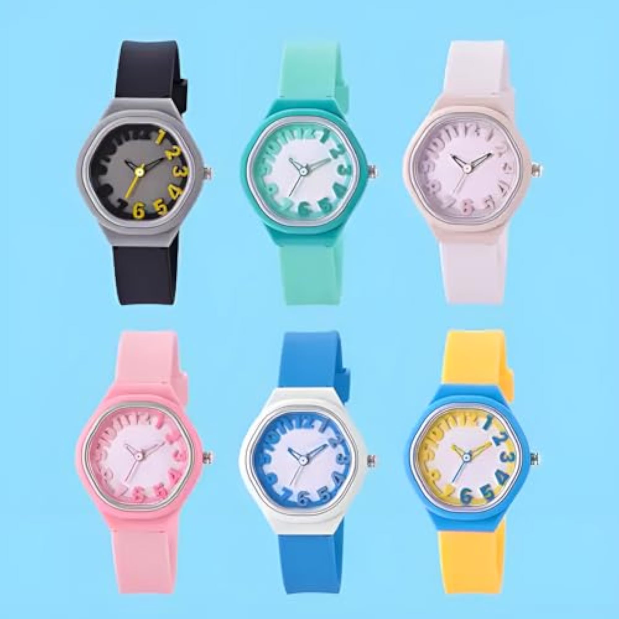 Analog Dial Quartz Assymetric Design Kids Wristwatch
