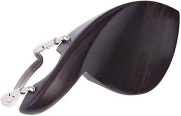Jiayouy Violin Ebony Chin Rest with Standard Bracket for 4/4 Violin - Center Mount