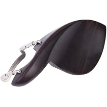 Jiayouy Violin Ebony Chin Rest with Standard Bracket for 1/4 Violin - Center Mount