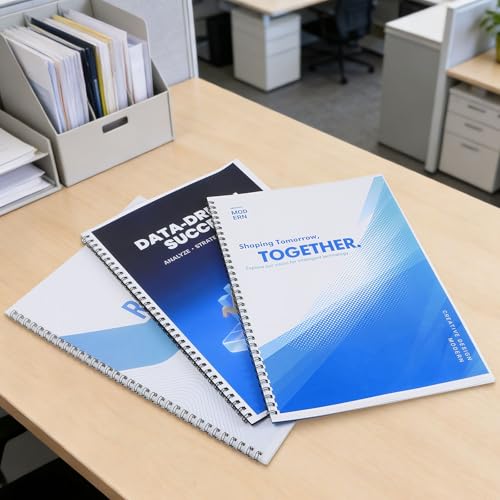 RAYSON 23 Schlaufen Drahtbinderücken, 130 Blatt, A4, Packung mit 50 Stück