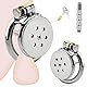 BDSMYEE Peniskäfig Flat Chastity Cage Male mit Dilator,Keuschheitskäfig Keuschheitsgürtel BDSMs Spielzeug hart,BDSM Set Sklaven Sexspielzeug extrem für die Männer (XS+40mm)
