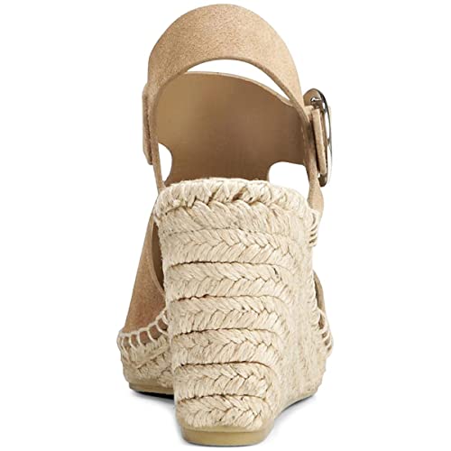 VIA SPIGA Womens Nolan Buckle Ankle Wedge Sandals3