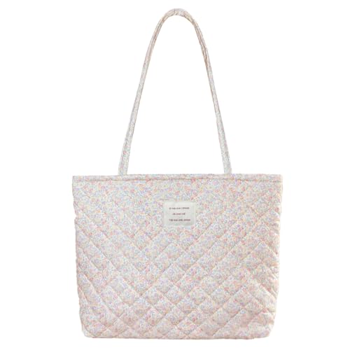 Image of Sunwel Fashion Top Zipper Floral Quilted Bag Small Tote Bag for Women