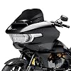 Black 12 Windshield Windscreen Wind Splitter Fit for Harley Road Glide CVO 2024, Dark Tinted Wind Shield Windscreen Air Deflector for Harley Davidson Road Glide CVO FLTRXSE 2023-2024