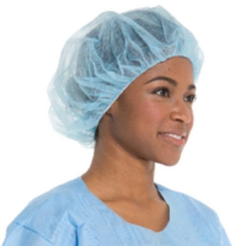 Halyard Health 69801 Spunbond Bouffant Caps, Spunbond Fabric, Large, 24", Blue (5 Dispensers of 100, 500 Total)