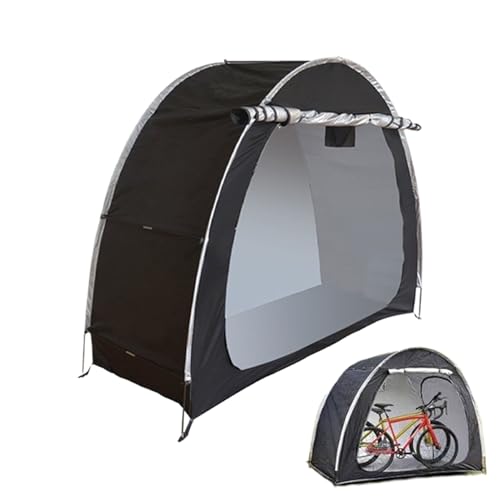 Cobertizo Para Bicicletas Exterior, Tienda De Campaña Tela Oxford 210D Para 2 Bicicletas, Portátil Tienda Resistente a La Lluvia Y Al Sol, Cuarto Servicio Exterior, Almacenamiento, S: 200x80x165cm