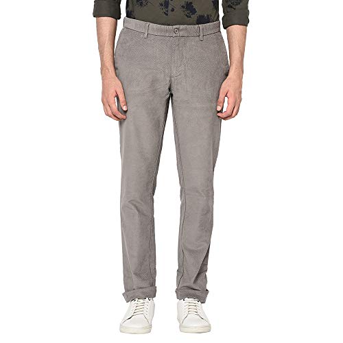Image of Blackberrys Men's Cotton Slim Fit Casual Trousers