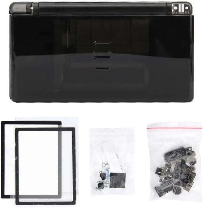 Replacement Housing Shell Case Kit with Buttons Set for Nintendo DS Lite for NDSL Console Repair Parts (Pink)