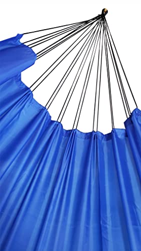 Rede de dormir nylon Camping, Pesca, Selva, laser (AZUL ROYAL)