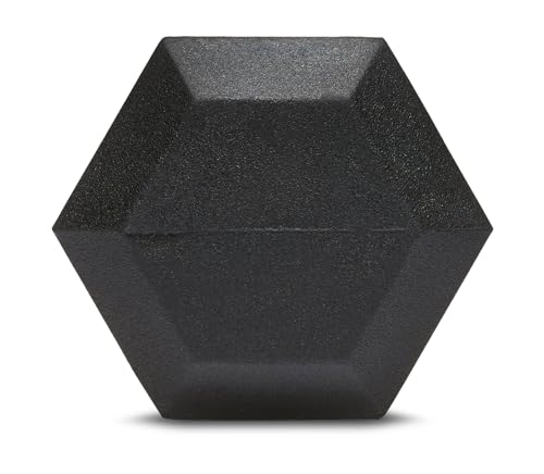 Amazon Basics Rubber Hex Dumbbell Hand Weight, 6.8 Kilograms, Single by Amazon Basics - Image 5