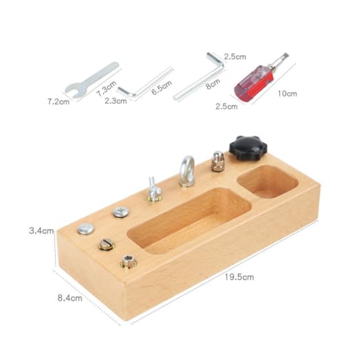 Combiné à vis en bois pour Noël le cadeau d'éveil idéal et durable - 2