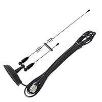 YNIBST Radio Antenne Doppelband-VHF/UHF 144/430 MHz, Amateur Radio Antenne mit magnetischer Basis und PL259-Stecker, 4 Meter RG-58 Kabel