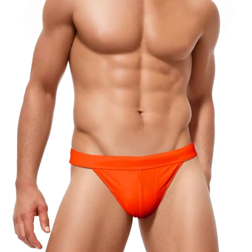 AIEOE Men Low Rise Swim Briefs Quick Dry Athletic Swimsuit Bikini Pouch Sexy Swimwear Thongs