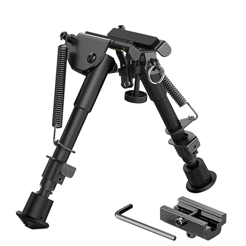 Rifle Bipod with Picatinny Adapter 6-9 Inches Bipods for Rifles Picatinny Rail Mount