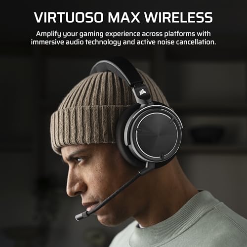 Corsair CA-9011372-WW Virtuoso Max Wireless Gaming Headset – Dolby Atmos thumb #1