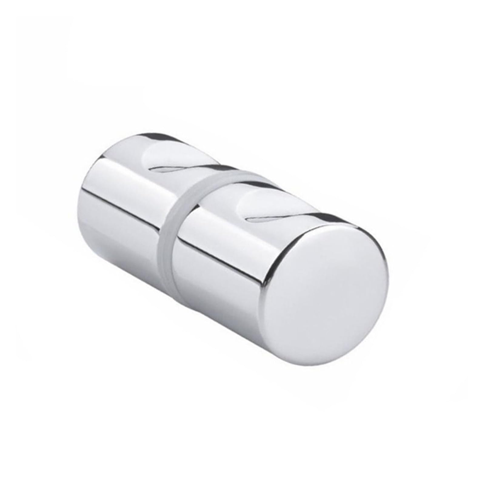 PPQIRU 2pcs Kitchen Hardware Bathroom Glass Door Knob Wardrobe Pulls Shower Handle Cabinet for Shower Door(Silver-C)