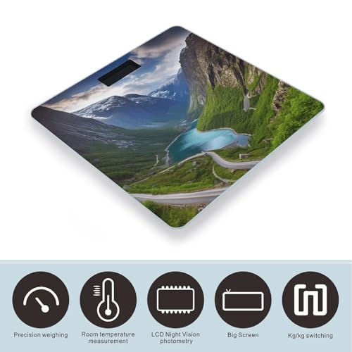 Báscula Digital de Baño Norwegian Fjords Precisión Alta miniatura 3