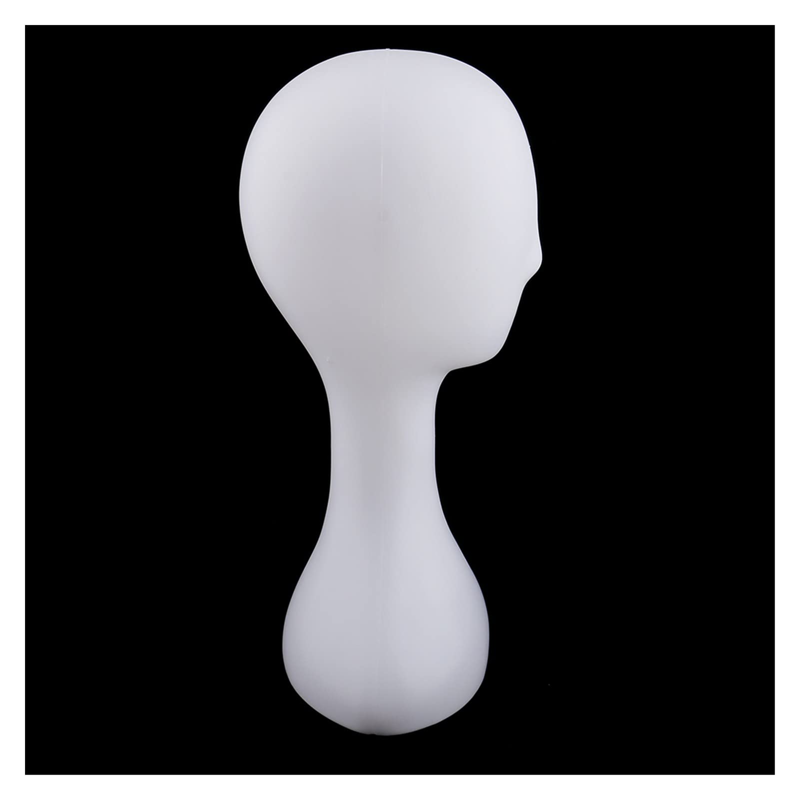 Pro Samica Plastikowa Streszczenie Manekin Manikin Head Model Wig Włosy Wyświetlacz Stojak Okulary Kapelusz Cap Biżuteria Wyświetlacz Stander(Nero)