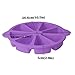 SHEbaking Scone Pan Silicone Triangle Cake Mold for Baking Nonstick Cornbread Pan 8 Cavity Pie Silicone Mold Perfect for Brownies, Muffin, Cupcake, Soap, polenta, or biscuits (Light Purple)