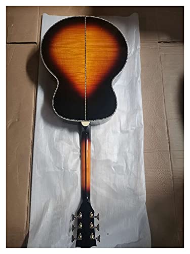 Mise à niveau professionnelle Sunburst Solide Guitare de guitare acoustique Solide Bois d’érable avec tuner papillon PEG… - Les Beatles, Paul McCartney, John Lennon, RIngo Starr, George Harrison Mise à niveau professionnelle Sunburst Solide Guitare de guitare acoustique Solide Bois d'érable avec tuner papillon PEG… – Image 3