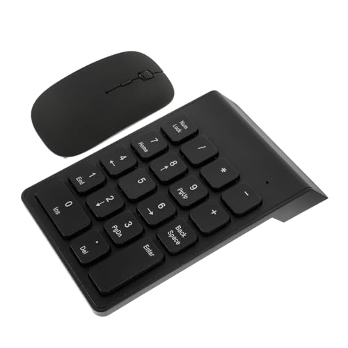 Teclado numérico inalámbrico y ratón ergonómico para ordenador portátil de oficina y hogar