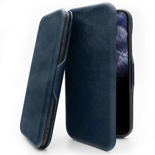 Image of Flip Cover Back Case for Samsung Galaxy S24 5G | Genuine Leather Finish | Inbuilt Pockets & Stand | Flip Back Cover Case for Samsung Galaxy S24 5G (Faux Leather, Black)