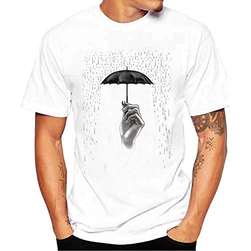 MEIbax Camisetas para Hombre de Color sólido Manga Larga de algodón con...