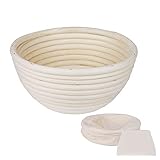 🌾【Perfect Baker Tool Set】Sie werden dieses komplette Gärkörbchen runder set auf jeden Fall lieben. Es enthält einen 18 x 9 x 9 cm großen Brotkorb, einen Teigschaber, einen Leinentücher, mit denen Sie entweder den Inhalt abdecken oder über den Korb legen können.