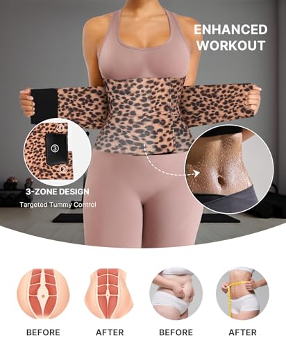 Image of SHAPELLX Waist Trainer for Women Waist Cincher Corset Shapewear Body Shaper Tummy Control Stomach Belt Postpartum Band