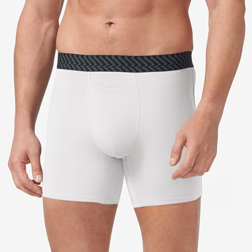 Tommy John Men’s Mid-Length Boxer Brief 6” Underwear - Cotton Basics Boxers with Supportive Contour Pouch2