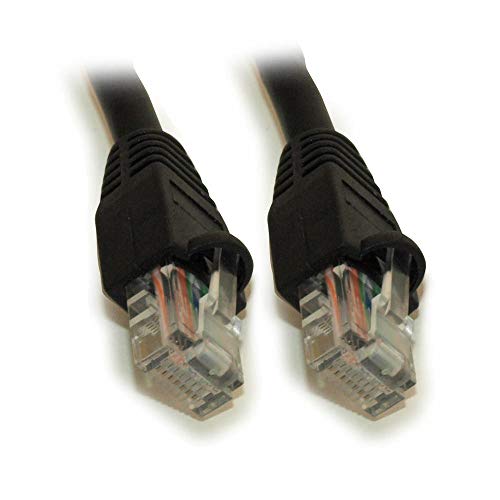 Cable Ethernet Cat6 Patch Cord RJ45 14ft Negro miniatura 2