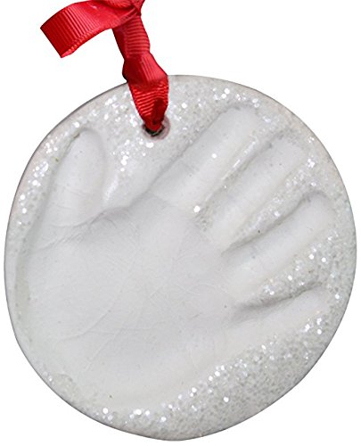 Baby Marshmallow Clay Baby Handprint Or Footprint First Christmas Ornament Kit