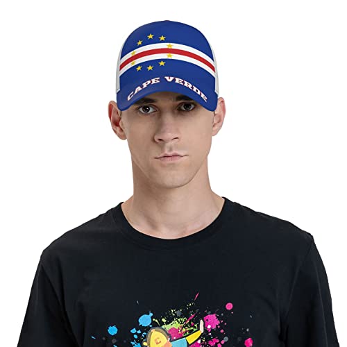 Gorra de béisbol con bandera de Cabo Verde para hombres miniatura 6