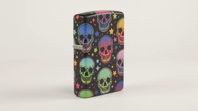Encendedor Zippo Vivid Skulls and Stars miniatura 7