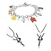 Gn2u Michael Jackson Bracelet with Classic Michael Jackson Necklace for Michael Jackson Fans Memorial Collection