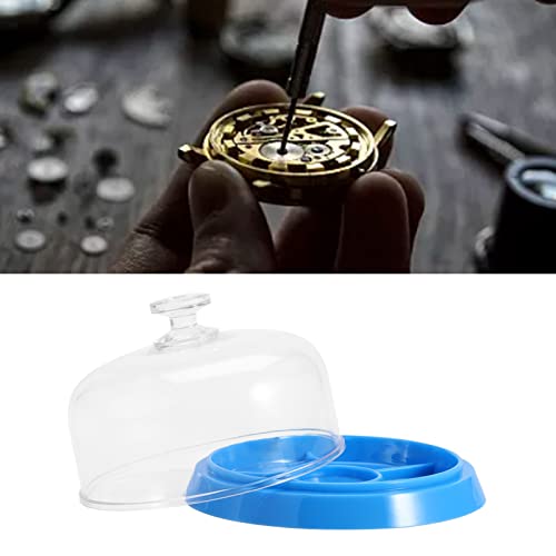 EBTOOLS Watch Movement Tray Moistureproof Anti- dust Tray Watch Parts Dust Cover Storage Tray Storage Box for Watchmaker